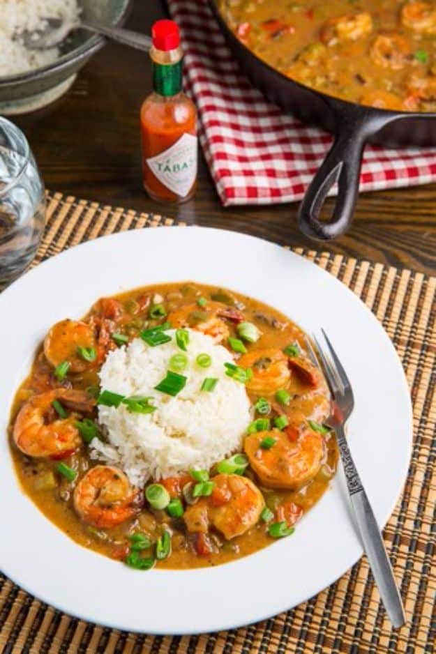 Best Country Cooking Recipes - Shrimp Etoufee - Easy Recipes for Country Food Like Chicken Fried Steak, Fried Green Tomatoes, Southern Gravy, Breads and Biscuits, Casseroles and More - Breakfast, Lunch and Dinner Recipe Ideas for Families and Feeding A Crowd - Step by Step Instructions for Making Homestyle Dips, Snacks, Desserts #recipes
