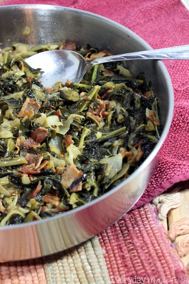 Best Country Cooking Recipes - Simple Southern Collard Greens - Easy Recipes for Country Food Like Chicken Fried Steak, Fried Green Tomatoes, Southern Gravy, Breads and Biscuits, Casseroles and More - Breakfast, Lunch and Dinner Recipe Ideas for Families and Feeding A Crowd - Step by Step Instructions for Making Homestyle Dips, Snacks, Desserts #recipes