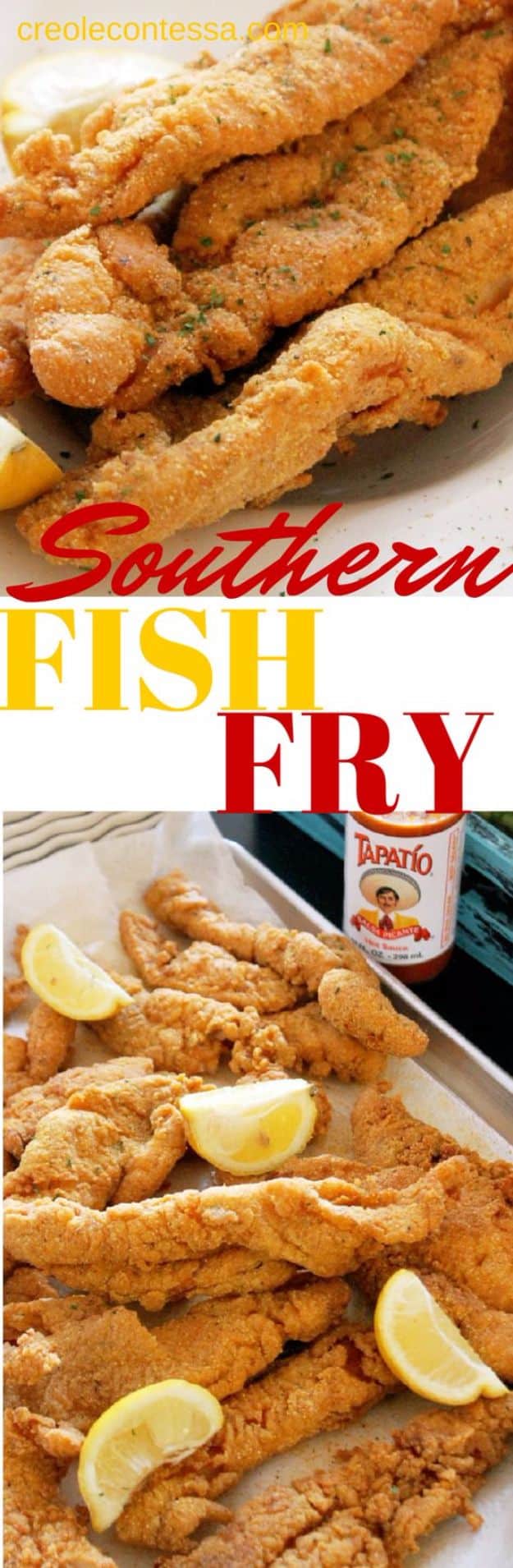 Best Country Cooking Recipes - Southern Fish Fry - Easy Recipes for Country Food Like Chicken Fried Steak, Fried Green Tomatoes, Southern Gravy, Breads and Biscuits, Casseroles and More - Breakfast, Lunch and Dinner Recipe Ideas for Families and Feeding A Crowd - Step by Step Instructions for Making Homestyle Dips, Snacks, Desserts #recipes