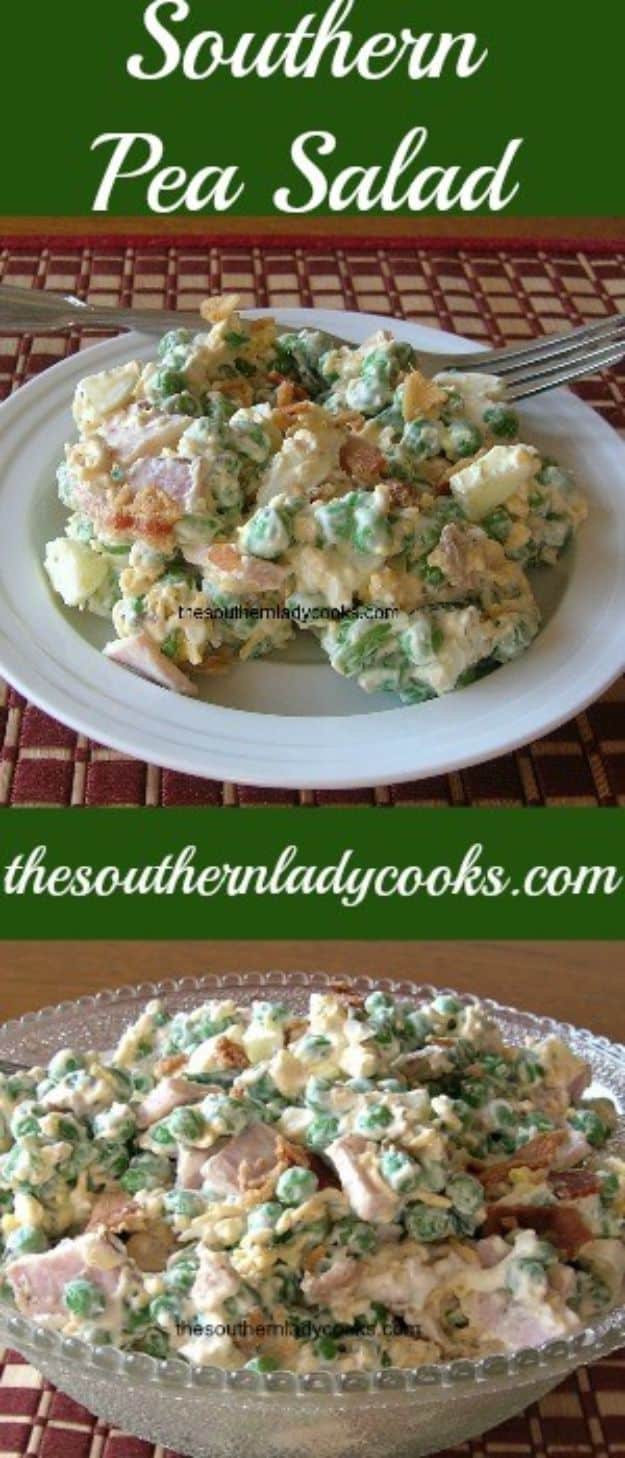 Best Country Cooking Recipes - Southern Pea Salad - Easy Recipes for Country Food Like Chicken Fried Steak, Fried Green Tomatoes, Southern Gravy, Breads and Biscuits, Casseroles and More - Breakfast, Lunch and Dinner Recipe Ideas for Families and Feeding A Crowd - Step by Step Instructions for Making Homestyle Dips, Snacks, Desserts #recipes