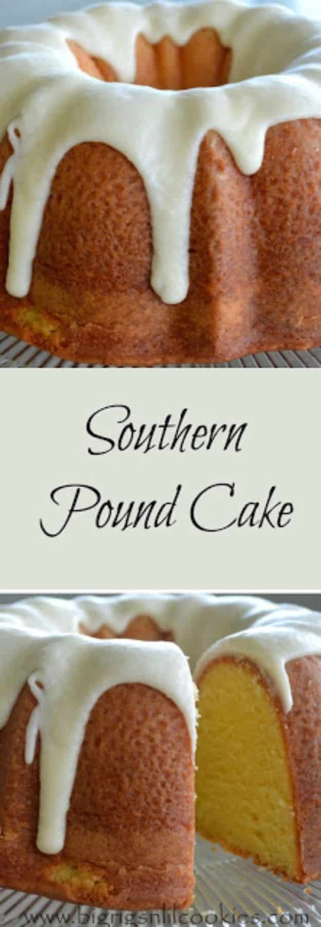 Best Country Cooking Recipes - Southern Pound Cake - Easy Recipes for Country Food Like Chicken Fried Steak, Fried Green Tomatoes, Southern Gravy, Breads and Biscuits, Casseroles and More - Breakfast, Lunch and Dinner Recipe Ideas for Families and Feeding A Crowd - Step by Step Instructions for Making Homestyle Dips, Snacks, Desserts #recipes