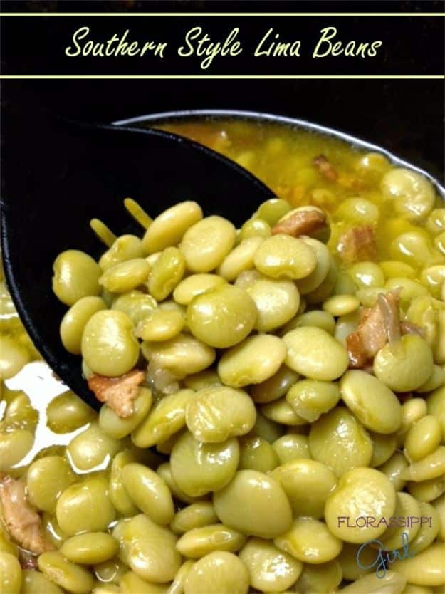 Best Country Cooking Recipes - Southern Style Lima Beans - Easy Recipes for Country Food Like Chicken Fried Steak, Fried Green Tomatoes, Southern Gravy, Breads and Biscuits, Casseroles and More - Breakfast, Lunch and Dinner Recipe Ideas for Families and Feeding A Crowd - Step by Step Instructions for Making Homestyle Dips, Snacks, Desserts #recipes