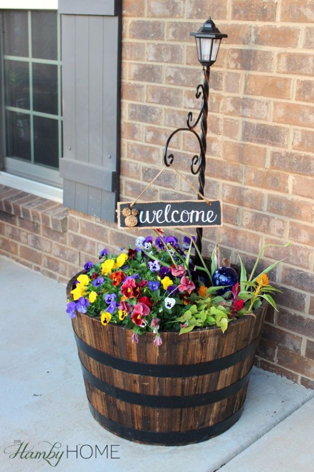 Best Country Decor Ideas for Your Porch - Whiskey Barrel Planter - Rustic Farmhouse Decor Tutorials and Easy Vintage Shabby Chic Home Decor for Kitchen, Living Room and Bathroom - Creative Country Crafts, Furniture, Patio Decor and Rustic Wall Art and Accessories to Make and Sell 