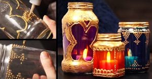 Easy DIY Stained Glass Mason Jar Lights Take Minutes to Make