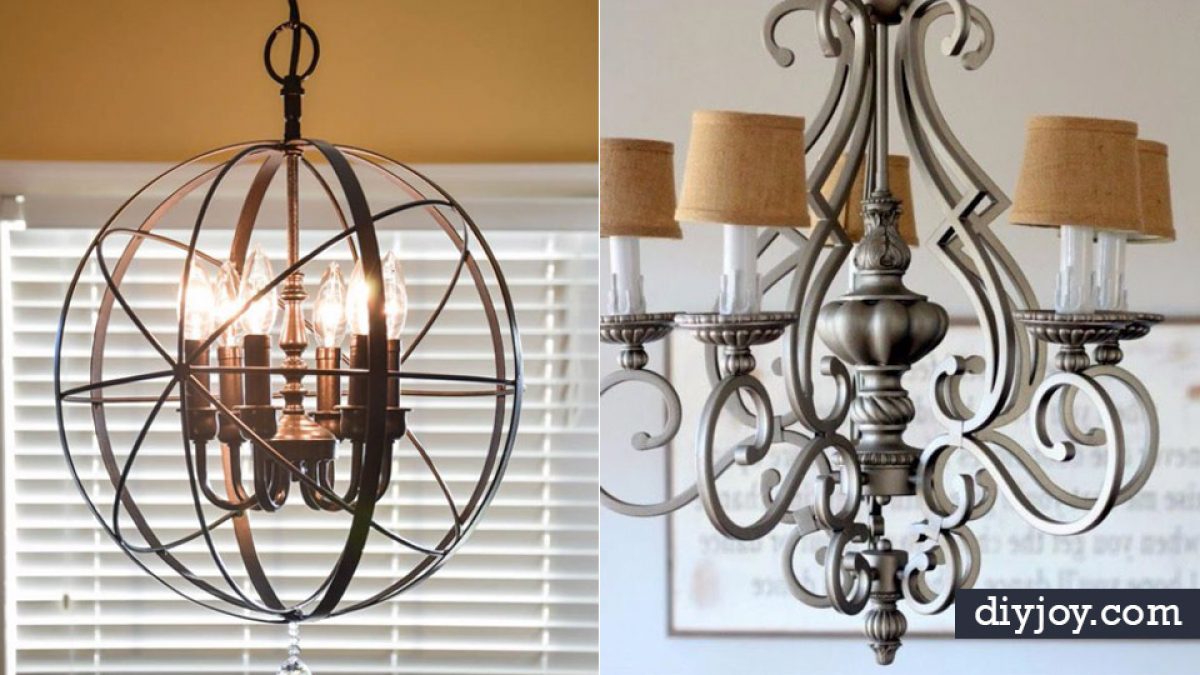 DIY Antique Brass Chandelier Tutorial