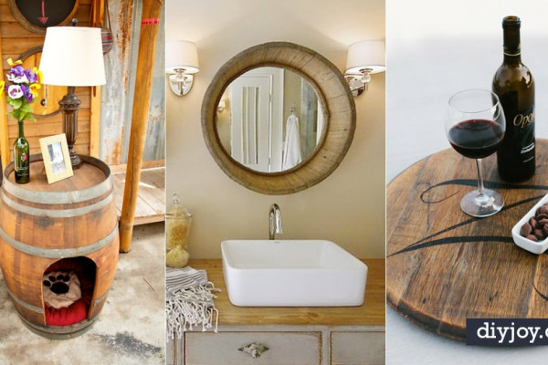 DIY Ideas With Old Barrels - Rustic Farmhouse Decor Tutorials and Projects Made With a Barrel - Easy Vintage Home Decor for Kitchen, Living Room and Bathroom - Creative Country Crafts, Dog Beds, Seating, Furniture, Patio Decor and Rustic Wall Art and Accessories to Make and Sell tp://diyjoy.com/diy-projects-old-barrels