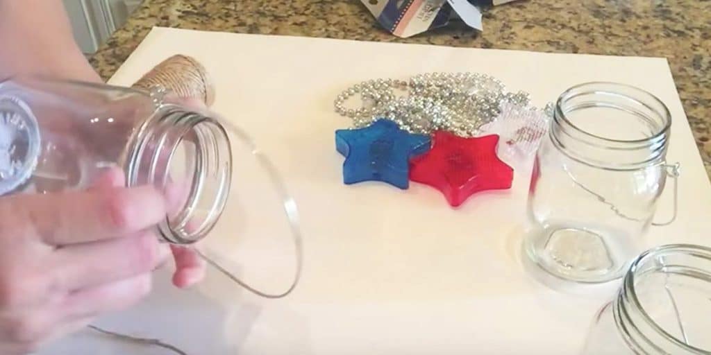 Easy Mason Jar Crafts - Dollar Store 4th of July Ideas