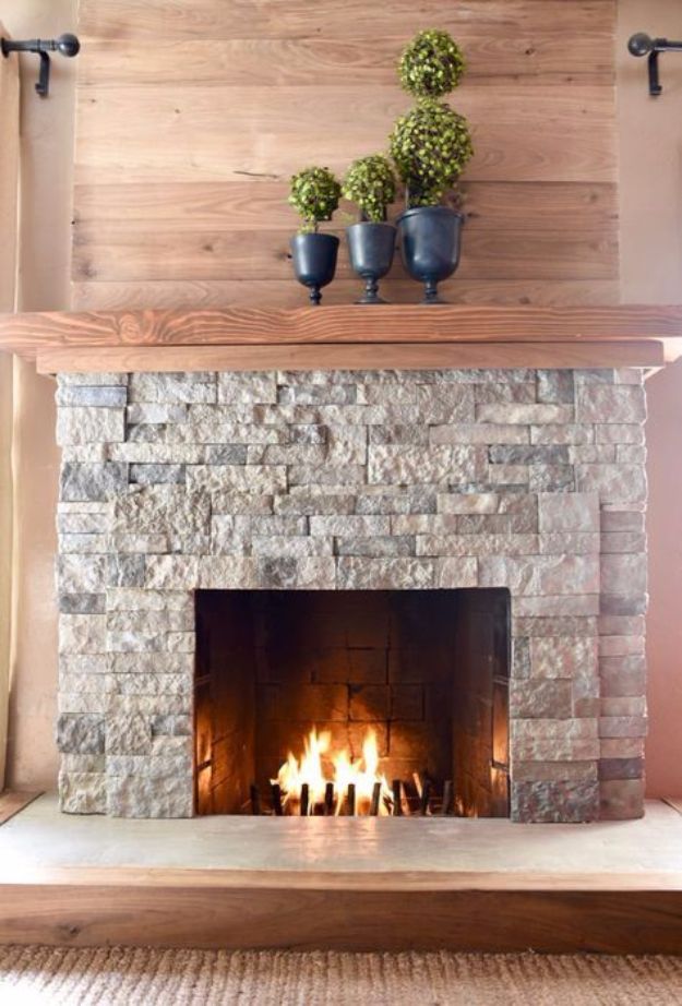 DIY Home Improvement Projects On A Budget - Air Stone Fireplace Makeover - Cool Home Improvement Hacks, Easy and Cheap Do It Yourself Tutorials for Updating and Renovating Your House - Home Decor Tips and Tricks, Remodeling and Decorating Hacks - DIY Projects 