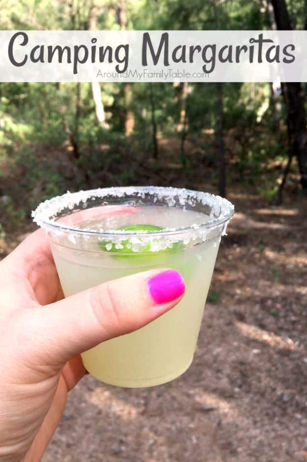 DIY Camping Hacks - Camping Margaritas - Easy Tips and Tricks, Recipes for Camping - Gear Ideas, Cheap Camping Supplies, Tutorials for Making Quick Camping Food, Fire Starters, Gear Holders and More 