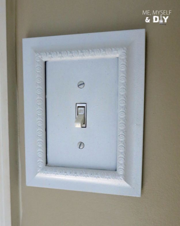 DIY Remodeling Hacks - DIY Switch Plate - Quick and Easy Home Repair Tips and Tricks - Cool Hacks for DIY Home Improvement Ideas - Cheap Ways To Fix Bathroom, Bedroom, Kitchen, Outdoor, Living Room and Lighting - Creative Renovation on A Budget - DIY Projects and Crafts by DIY JOY #remodeling #homeimprovement #diy #hacks