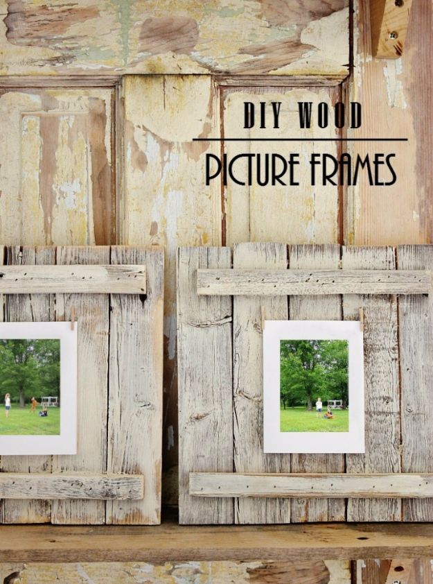 Farmhouse Decor to Make And Sell - Easy DIY Wood Picture Frame - Easy DIY Home Decor and Rustic Craft Ideas - Step by Step Country Crafts, Farmhouse Decor To Make and Sell on Etsy and at Craft Fairs - Tutorials and Instructions for Creative Ways to Make Money - Best Vintage Farmhouse DIY For Living Room, Bedroom, Walls and Gifts #diydecor