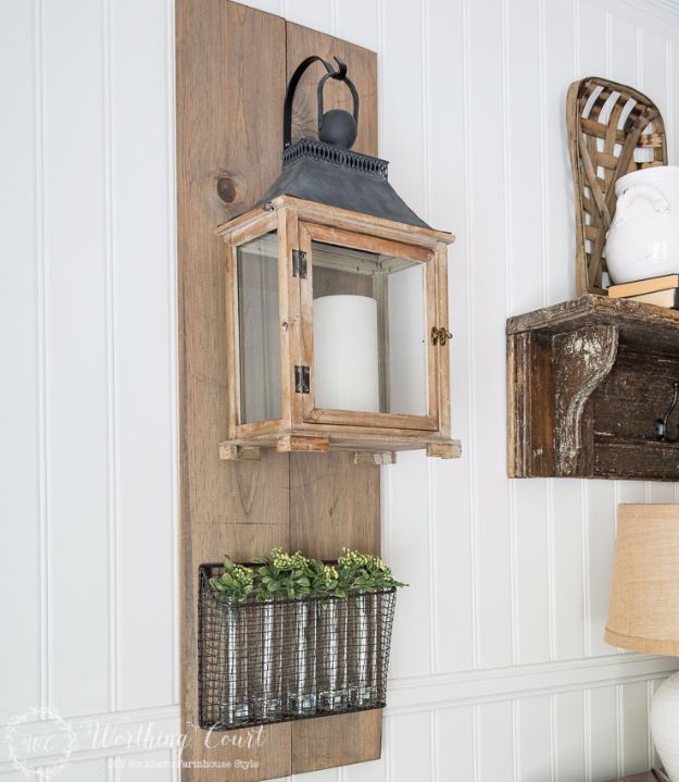 Farmhouse Decor to Make And Sell - Farmhouse Hanging Lantern Display - Easy DIY Home Decor and Rustic Craft Ideas - Step by Step Country Crafts, Farmhouse Decor To Make and Sell on Etsy and at Craft Fairs - Tutorials and Instructions for Creative Ways to Make Money - Best Vintage Farmhouse DIY For Living Room, Bedroom, Walls and Gifts #diydecor