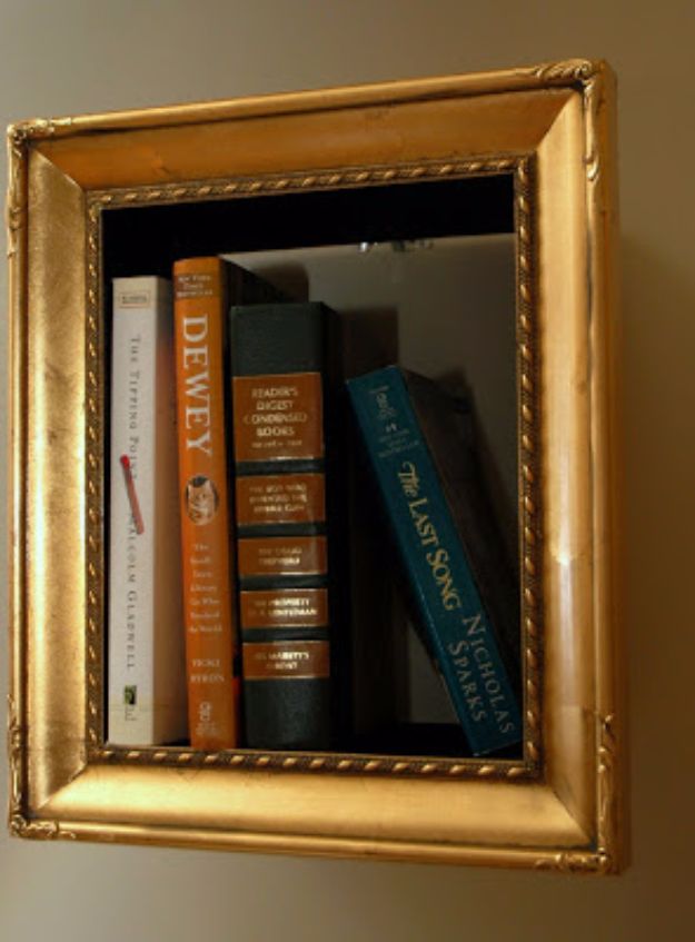 DIY Projects for Readers - Frame Your Book Collection - Book Storage, Bookmarks, Coo l Bookshelves, Creative Projects Made With Books and For Book Lovers - Reading Lights, Bedside Table Ideas - Easy Crafts and DIY Ideas by DIY JOY 