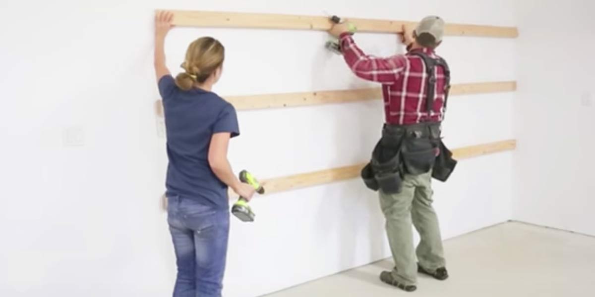 They Nail Boards To Garage Wall. What They Do Next Is Easy, Cheap And Fast! | DIY Joy Projects and Crafts Ideas