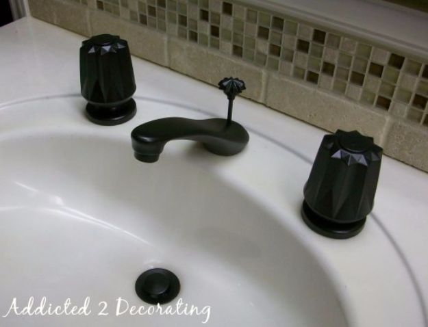 DIY Home Improvement Projects On A Budget - Give Your Faucet A Face-Lift - Cool Home Improvement Hacks, Easy and Cheap Do It Yourself Tutorials for Updating and Renovating Your House - Home Decor Tips and Tricks, Remodeling and Decorating Hacks - DIY Projects 