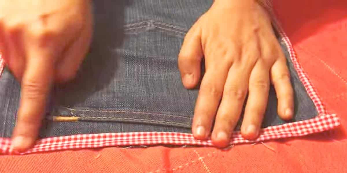 She Cuts A Leg Off Of Jeans And Adds Her Favorite Trim To Make This Item We All Need | DIY Joy Projects and Crafts Ideas