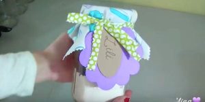 She Puts Cute Fabric And A Ribbon On A Mason Jar But Watch What She Puts Inside It!