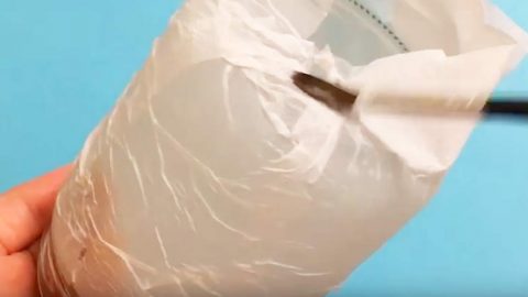 After Gluing A Thin Layer Of Napkin To A Jar, What She Attaches Next Is Breathtaking! | DIY Joy Projects and Crafts Ideas