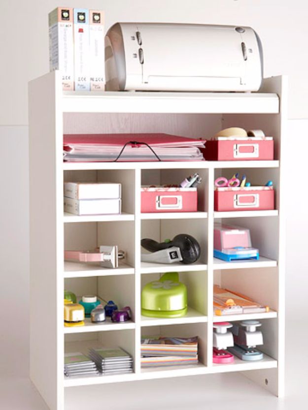 DIY Craft Room Storage Ideas and Craft Room Organization Projects - Shoe Cubbies Craft Storage - Cool Ideas for Do It Yourself Craft Storage, Craft Room Decor and Organizing Project Ideas - fabric, paper, pens, creative tools, crafts supplies, shelves and sewing notions #diyideas #craftroom