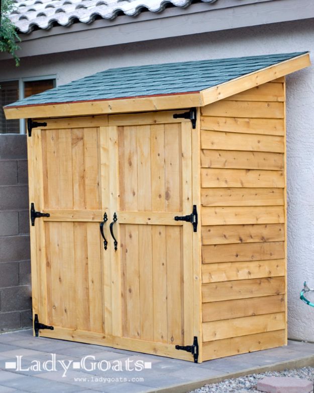 ana white lawnmower shed - diy projects