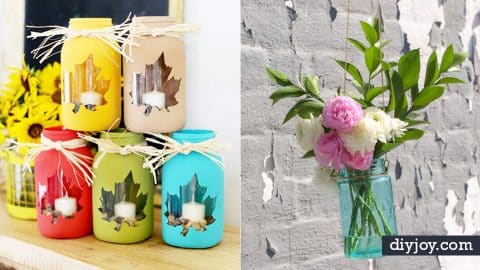 31 Brilliantly Creative Mason Jar Projects for Fall | DIY Joy Projects and Crafts Ideas