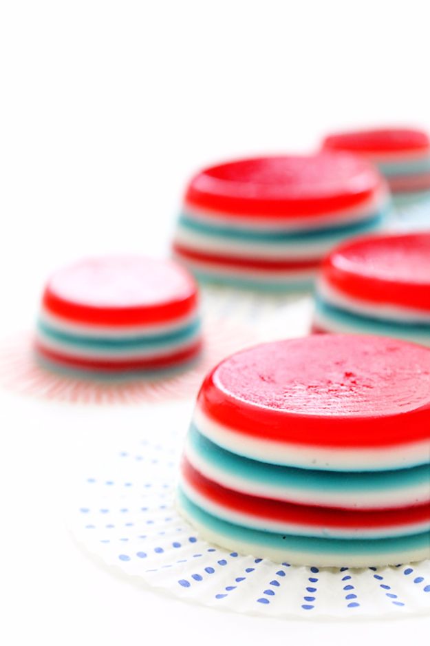 Best Jello Shot Recipes - 4th of July Jello Shooters - Easy Jello Shots Recipe Ideas with Vodka, Strawberry, Tequila, Rum, Jolly Rancher and Creative Alcohol - Unique and Fun Drinks for Parties like Whiskey Fireball, Fall Halloween Versions, Malibu, 4th of July, Birthday, Summer, Christmas and Birthdays #jelloshots #partydrinks #drinkrecipes