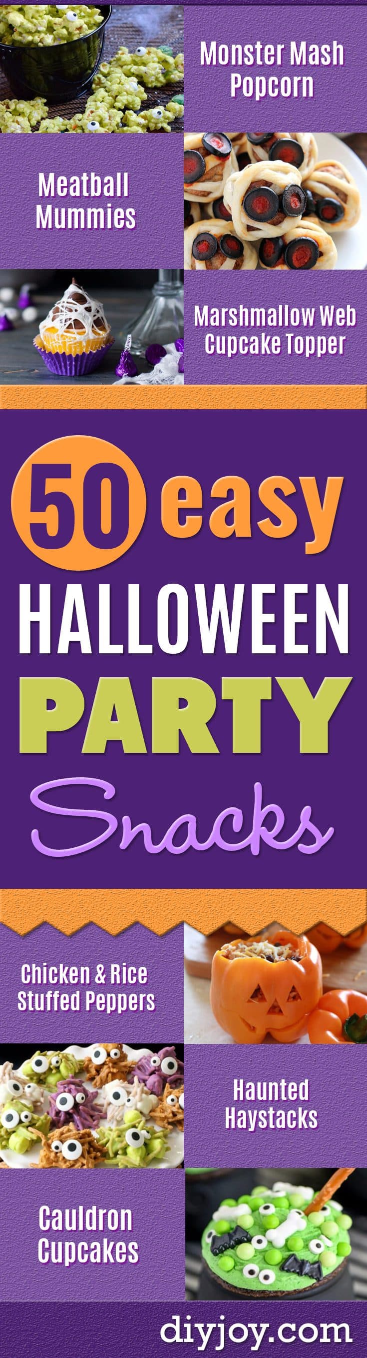 Halloween Party Snacks - Healthy Recipe Ideas for Halloween - Creative Idea for Kids for School, Teens and Adults - Easy and Quick Recipes and Idea for Dips, Chips, Spooky Cookies and Treats - Appetizers and Finger Foods Made With Vegetables, No Candy, Cheap Food, Scary Desserts and DIY Party Foods With Step by Step Tutorials 