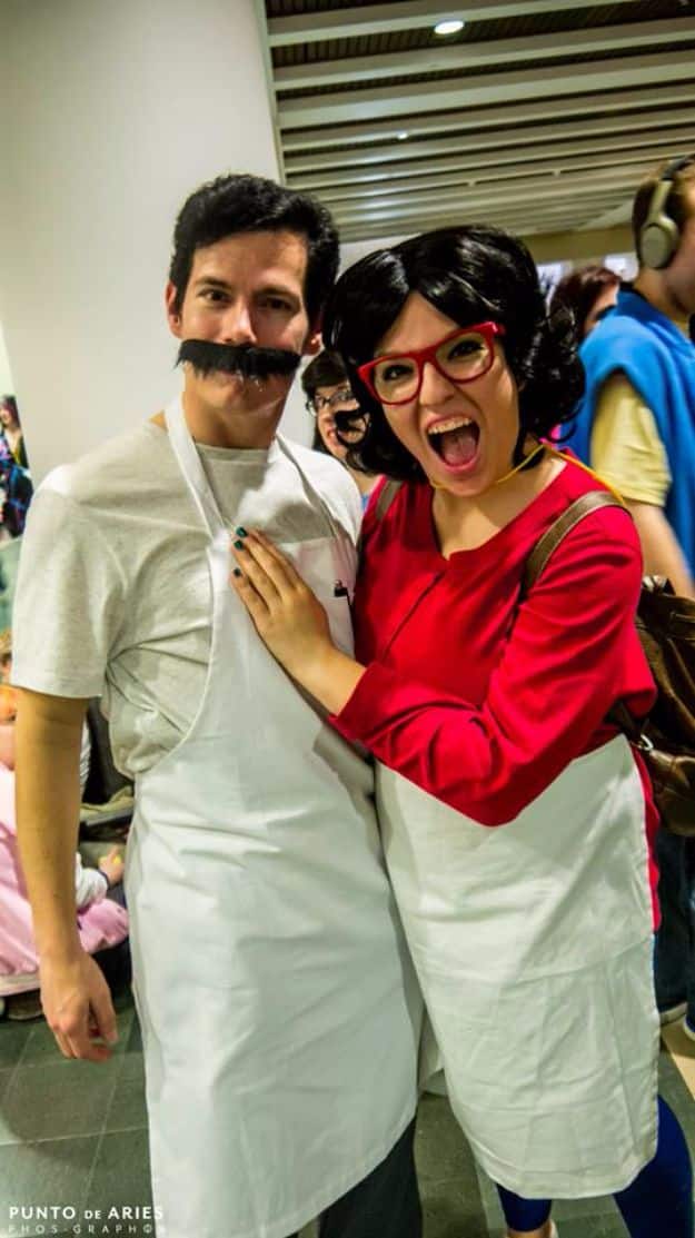 DIY Halloween Costumes for Couples - Bob's Burgers Costume - Funny, Creative and Scary Ideas for Parties, College Party - Unique and Cute Project Idea for Disney Characters, Superhero, Movie Themes, Bonnie and Clyde, Homemade Costume Projects for Boyfriends - Quick Last Minutes Halloween Costume Ideas from Pinterest #halloween #halloweencostumes