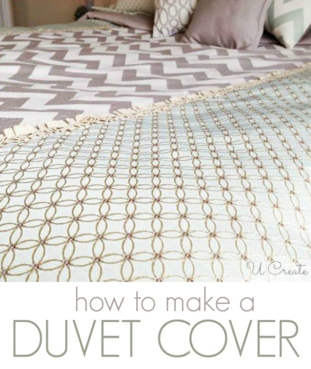 DIY Duvet Covers - Create Your Own Duvet Cover - Easy Sewing Projects and No Sew Ideas for Duvets - Cheap Bedroom Decor Ideas on A Budget - How To Sew A Duvet Cover and Bedding Tutorial - Creative Covers for Bed - Quick Projects for Making Designer Duvets - Awesome Home Decor Ideas and Crafts #duvet #diybedroom #roomdecor #sewingideas