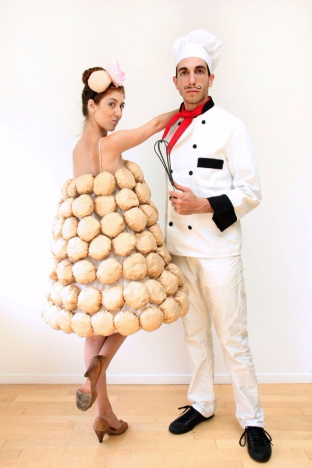 DIY Halloween Costumes for Couples - DIY French Chef - Funny, Creative and Scary Ideas for Parties, College Party - Unique and Cute Project Idea for Disney Characters, Superhero, Movie Themes, Bonnie and Clyde, Homemade Costume Projects for Boyfriends - Quick Last Minutes Halloween Costume Ideas from Pinterest #halloween #halloweencostumes