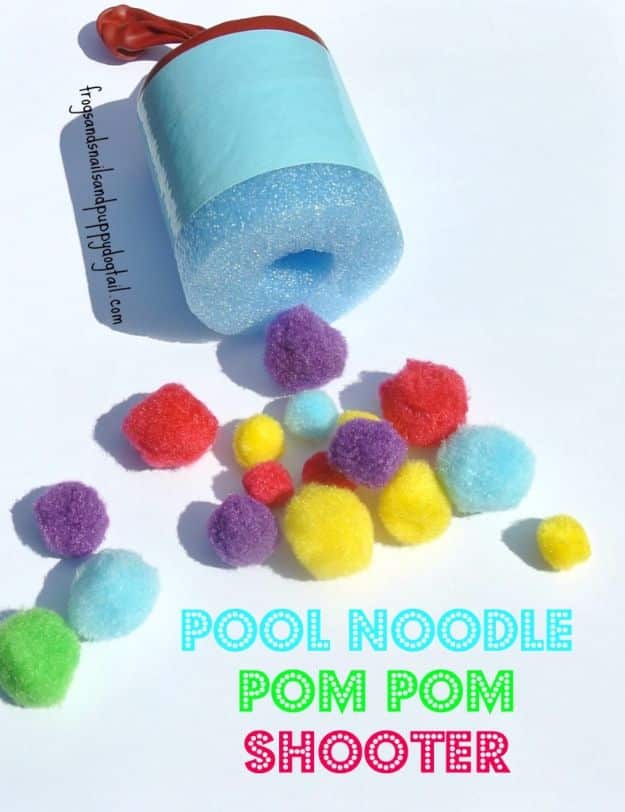 DIY Pool Party Ideas - DIY Pool Noodle Pom Pom Shooter - Easy Decor Ideas for Pools - Best Pool Floats, Coolers, Party Foods and Drinks - Entertaining on A Budget - Step by Step Tutorials and Instructions - Summer Games and Fun Backyard Parties 