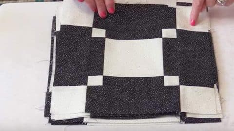 She Cuts Small White Squares And Larger Black Ones And Makes An Item You’ll Adore! | DIY Joy Projects and Crafts Ideas