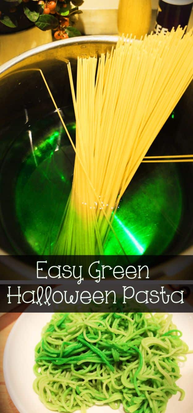 Best Halloween Party Snacks - Easy Green Halloween Pasta - Healthy Ideas for Kids for School, Teens and Adults - Easy and Quick Recipes and Idea for Dips, Chips, Spooky Cookies and Treats - Appetizers and Finger Foods Made With Vegetables, No Candy, Cheap Food, Scary DIY Party Foods With Step by Step Tutorials #halloween #halloweenrecipes #halloweenparty