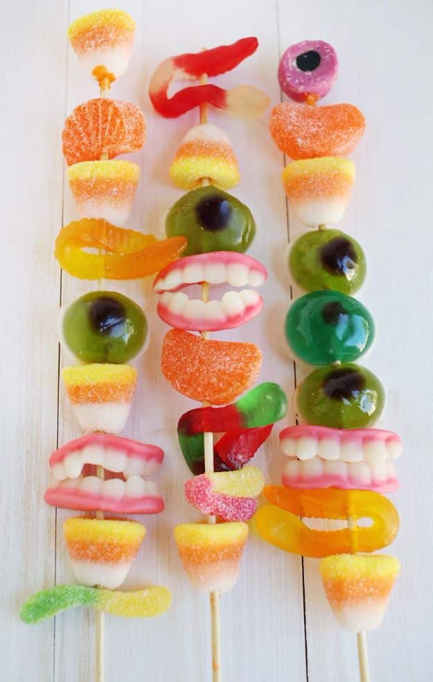Best Halloween Party Snacks - Monster Cocktail Stirrers - Healthy Ideas for Kids for School, Teens and Adults - Easy and Quick Recipes and Idea for Dips, Chips, Spooky Cookies and Treats - Appetizers and Finger Foods Made With Vegetables, No Candy, Cheap Food, Scary DIY Party Foods With Step by Step Tutorials #halloween #halloweenrecipes #halloweenparty