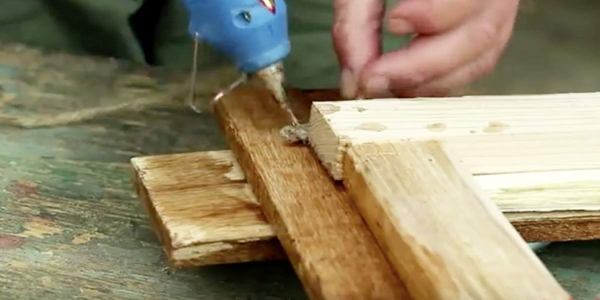 He Nails Pallets, Wraps And Hot Glues Twine. You’ll Always Have A Place For This Item! | DIY Joy Projects and Crafts Ideas