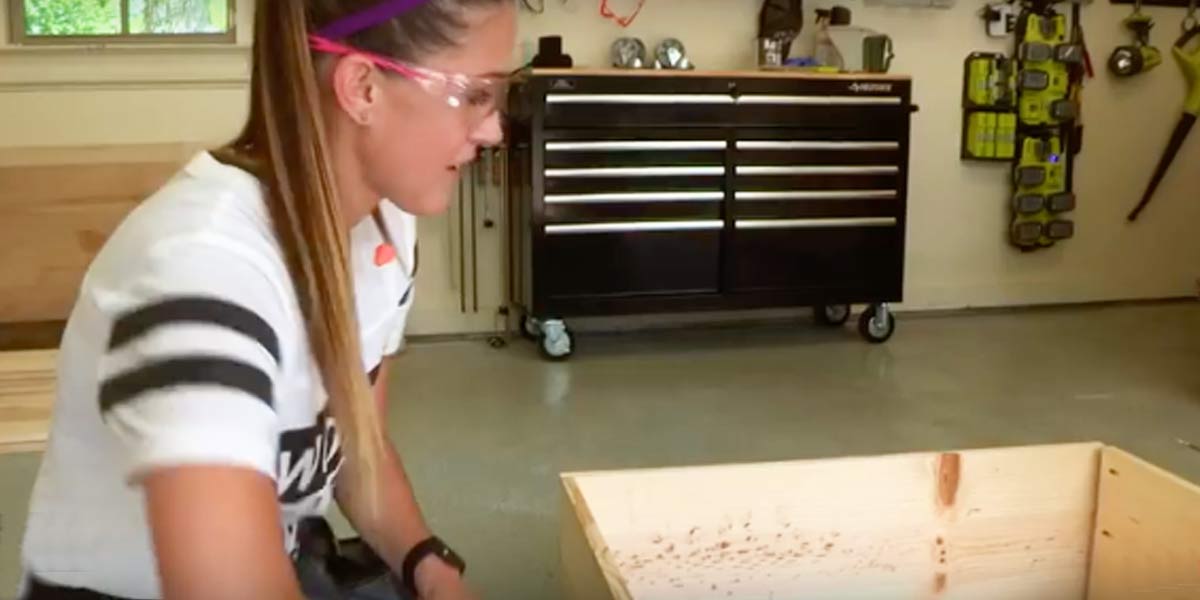 After Attaching 4 Pieces Of Wood She Makes A Super Functional Piece Of Furniture. Watch! | DIY Joy Projects and Crafts Ideas