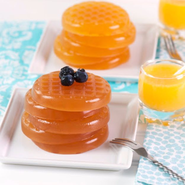 Best Jello Shot Recipes - Waffle Jello Shots - Easy Jello Shots Recipe Ideas with Vodka, Strawberry, Tequila, Rum, Jolly Rancher and Creative Alcohol - Unique and Fun Drinks for Parties like Whiskey Fireball, Fall Halloween Versions, Malibu, 4th of July, Birthday, Summer, Christmas and Birthdays #jelloshots #partydrinks #drinkrecipes