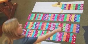 She Sews Colorful 3″ Strips Together And What She Makes Is Too Cute For Words!
