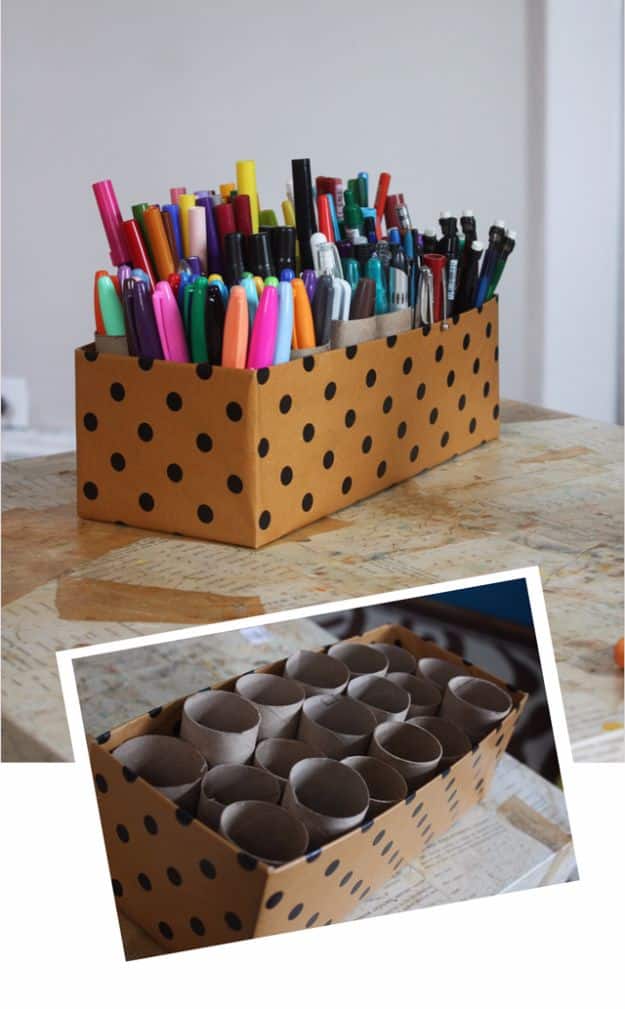 17 Creative Ideas for Marker and Pen Storage  Marker storage, Pen storage,  Craft room storage