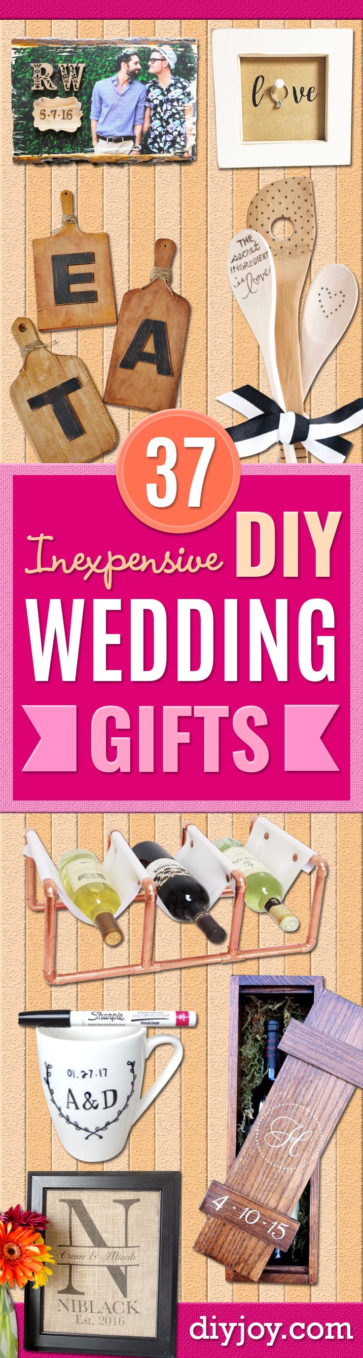 37 Expensive Looking Diy Wedding Gifts That Are Sure To Fit Your Budget