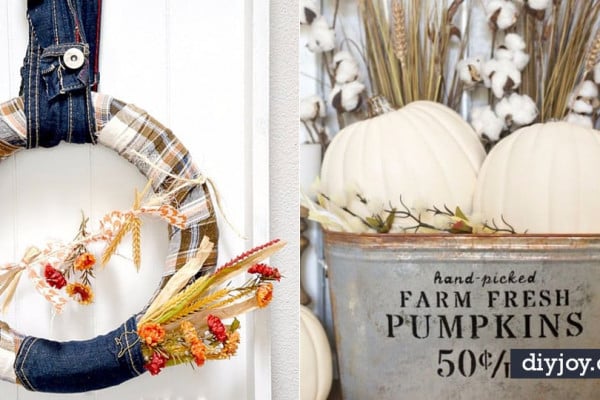 DIY Fall Decorating Ideas - Best Fall Crafts - Creative Fall Decor Projects - Table Runner, Pumpkin Art, Centerpieces, Wreaths
