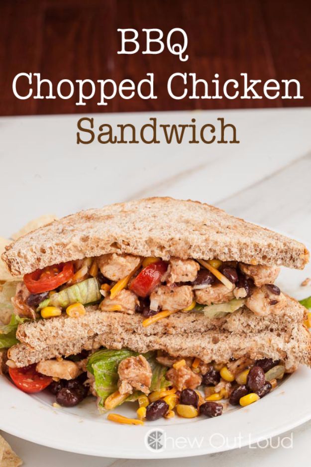 Back to School Lunch Ideas - BBQ Chopped Chicken Sandwich - Quick Snacks, Lunches and Homemade Lunchables - Bento Box Style Lunch for People in A Hurry - Fast Lunch Recipes to Pack Ahead - Healthy Ideas for Kids, Teens and Adults 