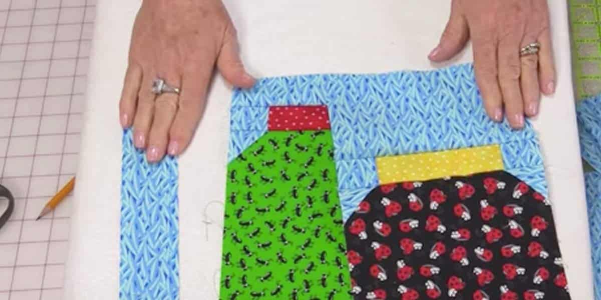 She Cuts Jar Shapes Out Of Fabrics With Bugs On It For A Fun And Easy Quilt. Watch! | DIY Joy Projects and Crafts Ideas