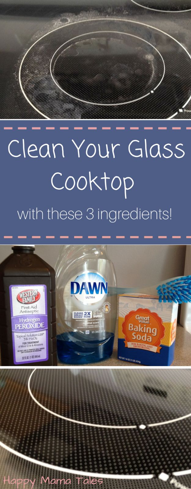 Cleaning Tips and Tricks - Clean a Glass Cook-top - Best Cleaning Hacks, Recipes and Tutorials - Daily Ways to Clean For Kitchen, For Couches, Bathroom, Bedroom, Laundry, Floors, Furniture, Windows, Cleaners and More for Cleaning Your Home- Quick Ideas for Lazy People - Cool Cleaning Hack Tutorial