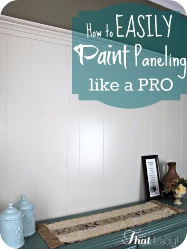 Easy Home Repair Hacks - Easily Paint Paneling Like A Pro - Quick Ways To Fix Your Home With Cheap and Fast DIY Projects - Step by step Tutorials, Good Ideas for Renovating, Simple Tips and Tricks for Home Improvement on A Budget #diy #homeimprovement