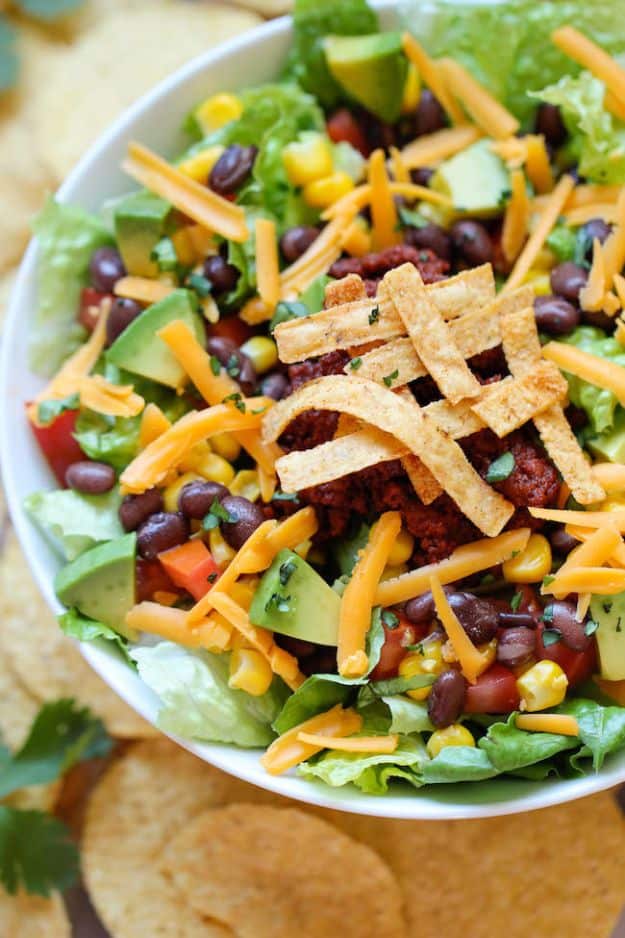 Back to School Lunch Ideas - Easy Taco Salad - Quick Snacks, Lunches and Homemade Lunchables - Bento Box Style Lunch for People in A Hurry - Fast Lunch Recipes to Pack Ahead - Healthy Ideas for Kids, Teens and Adults 