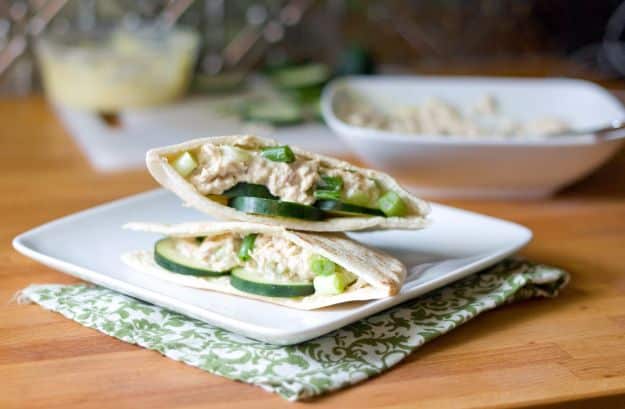 Back to School Lunch Ideas - Easy Tuna Cucumber Pita Pockets - Quick Snacks, Lunches and Homemade Lunchables - Bento Box Style Lunch for People in A Hurry - Fast Lunch Recipes to Pack Ahead - Healthy Ideas for Kids, Teens and Adults 