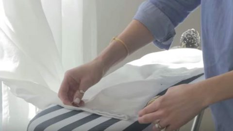She’s Shares A Secret With Us…The Quickest And Easiest Way To Hem Curtains! | DIY Joy Projects and Crafts Ideas