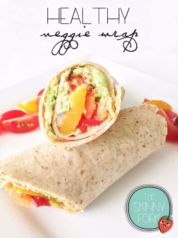 Back to School Lunch Ideas - Healthy Veggie Wrap - Quick Snacks, Lunches and Homemade Lunchables - Bento Box Style Lunch for People in A Hurry - Fast Lunch Recipes to Pack Ahead - Healthy Ideas for Kids, Teens and Adults 