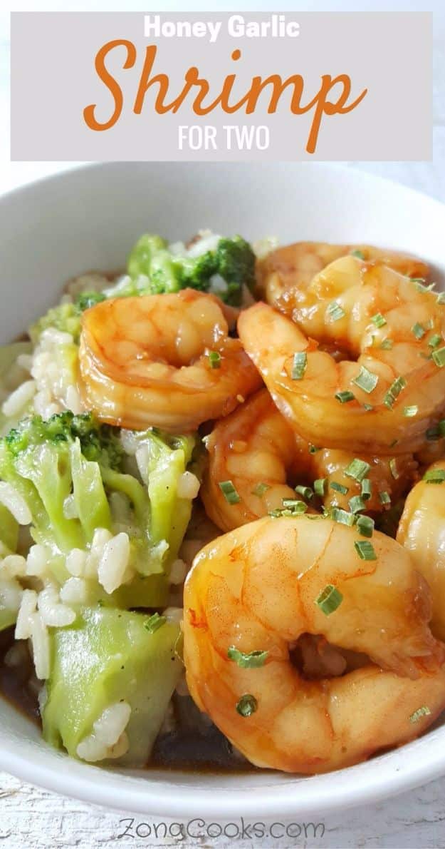 Easy Dinner Ideas for Two - Honey Garlic Shrimp Recipe for Two - Quick, Fast and Simple Recipes to Make for Two People - Freeze and Make Ahead Dinner Recipe Tips for Best Weeknight Dinners - Chicken, Fish, Vegetable, No Bake and Vegetarian Options - Crockpot, Microwave, Healthy, Lowfat 